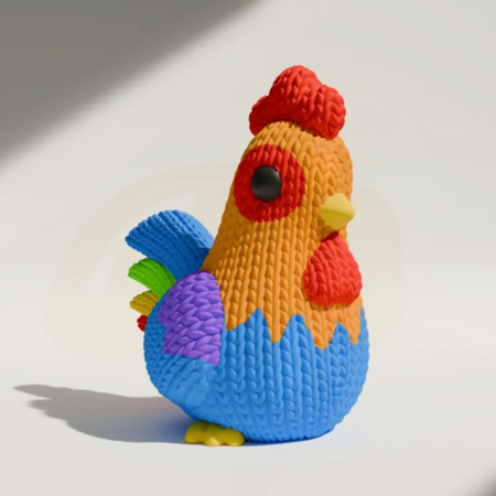 Knitted Rainbow Chick – 12 Zodiac Series
