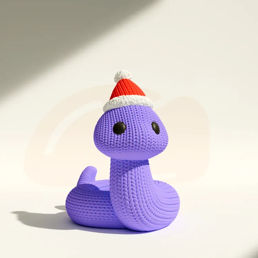 Knitted Christmas Snake - 12 Zodiac Series