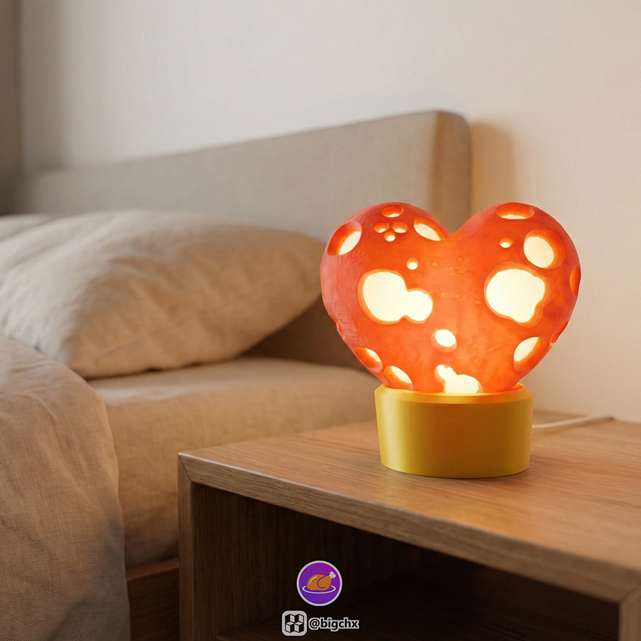 Heart-Shaped Moon Lamp - Image 5